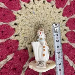 ボーンチャイナジャパン　ピエロの置物　約7cm