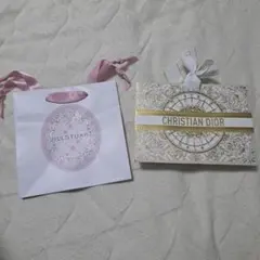 紙袋2枚セット　JILLSTUART　Dior