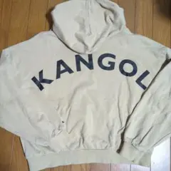 ⭐️KANGOL ベージュ パーカー M短丈y2k 平成ギャルのサムネイル