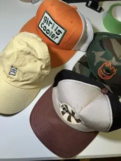 スケボー系ブランドのキャップ4点セット