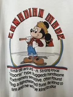 90s USA製】ディズニー エプコット フィグメント 刺繍 Tシャツ S/M 