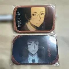 文豪ストレイドッグス　まるかく缶バッジ　スクエア缶バッジ　坂口安吾