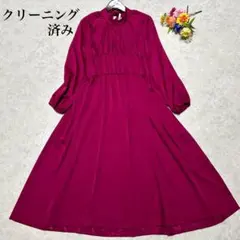 新品同様 ハウスオブロータス バックリボンワンピース M ピンク クリーニング済