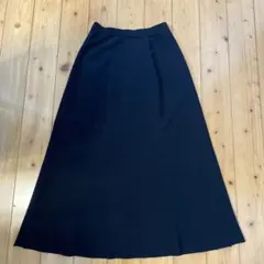 theoryロング　イージースカート ゴムウエスト ストレッチ有 黒 ブラックM