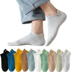 ✨新品✨10足組 MECOLOショートソックス　フリーサイズ　約21〜23センチ
