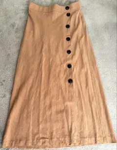 ZARA ミディ丈スカート ブラウン S
