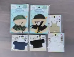 セリア　ぬい活　ぬい服　モッズコート　Tシャツ　サロペット　パーカー