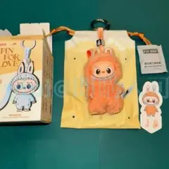 ②【J】ラブブ Labubu PIN FOR LOVE イニシャル