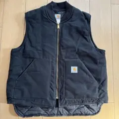 【Carhartt】USA製 腰ゴム V01 BLKダックベスト XLのサムネイル