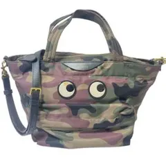アニヤ・ハインドマーチ アイズトートバッグ 2way カモフラ柄