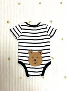 baby gap ストライプロンパース 3-6ヶ月