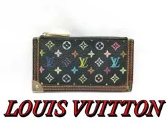 ルイヴィトン マルチカラー ポシェットクレ 黒 廃盤 希少 コインケース