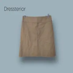 1547 【Dressterior】　タイト　スカート　ひざ丈　台形　ベージュ系のサムネイル