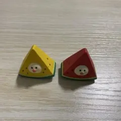 DECOLE デコレ コンコンブル 赤と黄色のスイカ文鳥セット