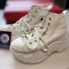 希少デザイン！コンバース チャンクハイ ホワイト 23.5cm 厚底 美品