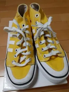 アディダス　ハイカット　スニーカー　23cmイエロー