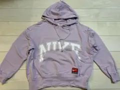 NIKE 薄ピンクレディースフーディパーカー