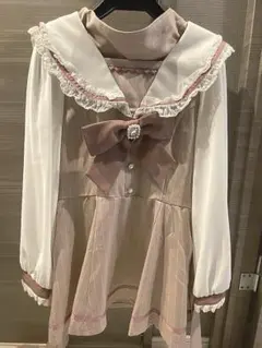 リズリサ セーラーカラーセットアップ ピンク