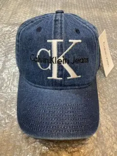 Calvin Klein Jeans デ二ム刺繍男女用キャップフリ➖サイズ