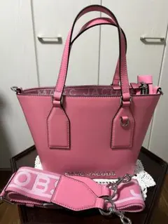 MARC JACOBS 上品なライトピンク ミニ2wayトートバッグ