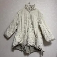 Kastane アイボリー キルティングリバーシブルコート