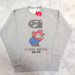 新品タグ付 スーパーマリオ スウェット XL キラー 1985 レトロ グレー