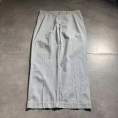 古着 90s〜 ラルフローレン シアサッカー ストライプ パンツ スラックス 青