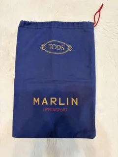 【値下げ】TOD'S トッズ ネイビーの保存袋 シューズ袋 巾着袋のサムネイル