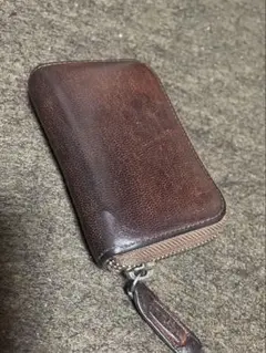 コルボ　ダークブラウン レザー コインケース