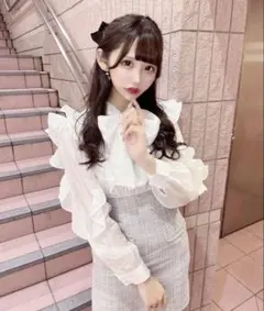 Ank Rouge Re♥Twinkle ツイードプリーツOP ワンピース - メルカリ