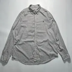ラルフローレン 長袖BDシャツ XL相当 ワンポイント ポニー刺繍○○6740