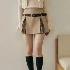 ♡ ダーリッチ Darich ♡ チェックドッキングミニスカート