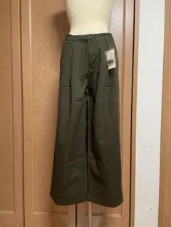 coen コーエンオリーブグリーン ワイドパンツ　未使用品