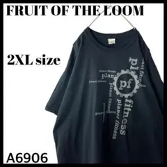 大きいサイズ 古着 プラネットフィットネス Tシャツ 企業系 アメリカ ジム 黒