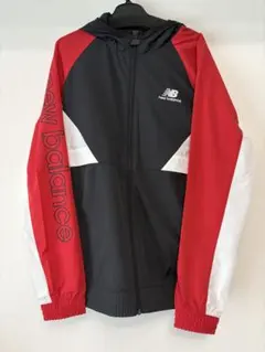New Balance ウインドブレーカージャケット ブラック×レッド 新品