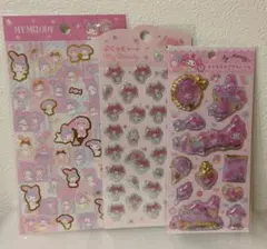 サンリオ　マイメロ　キラキラカプセルシール　ぷくっとシール　ボンボンドロップ