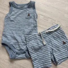babyGap ストライプロンパース&ショーツセット 6-12ヶ月