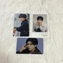 なにわ男子 長尾謙杜 クリアソロカード3枚セット