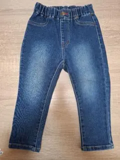 デニムブルー ストレートパンツ 90cm