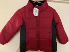 赤と黒のダウンコート 110サイズ　西松屋