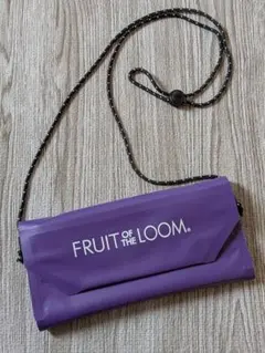 【FRUIT OF THE LOOM】サコッシュ紫【防水】のサムネイル