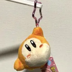 星のカービィカラビナ付きマスコットワドルディ ピンク & ショッパーバッグ 2色