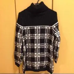タートルニットワンピ