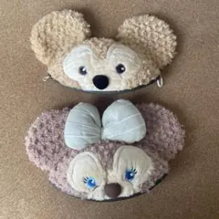 上海ディズニー ダッフィー シェリーメイ イヤーハット 2個セット 被り物