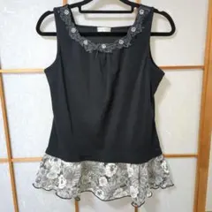 axes femme ノースリーブ キャミソール タンクトップ　ブラック　Mのサムネイル
