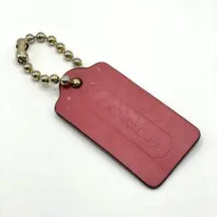 Vintage Coach Leather Hang Tag Red Pink