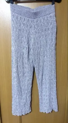 【SIMPLICITE】B.C STOCKレース編みジャガードニットパンツのサムネイル