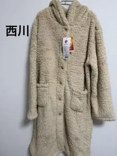 西川　着る毛布　もこもこ　あったか　ルームウェア　防寒　部屋着　フード付き