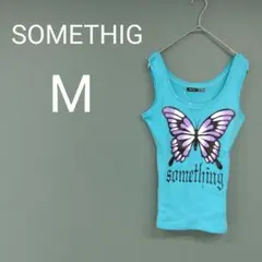 SOMETHING タンクトップ バタフライプリント Mサイズのサムネイル