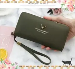 ♥即購入OK♥【グリーン】(❁ᴗ͈ˬᴗ͈)◞新品送料無料 長財布 大人気 長財布